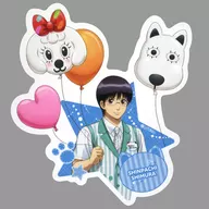 Newly painted sticker by Shinpachi Shimura : "GINTAMA × Yomiuri Land ~ Yomerun 60th anniversary and GINTAMA 20th anniversary are riding on the ride! ~"