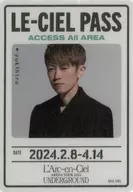 Yukihiro(L'Arc～en～Ciel)Backstage Pass风纪念贴纸