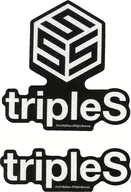 TripleS logo sticker (2-pack set) "tripleS JAPAN Pre-Desert 『 ###』 SPECIAL POPUP"