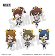 5-type set "Central League 6 teams x idol Master Series Mini Character Random Sticker Box C"