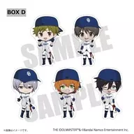 5-type set "Central League 6 teams x idol Master Series Mini Character Random Sticker Box D"