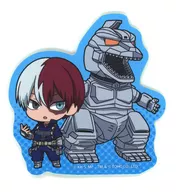 轟焦凍＆メカゴジラ 「僕のヒーローアカデミア ゴジラコラボ トレーディングダイカットステッカー」