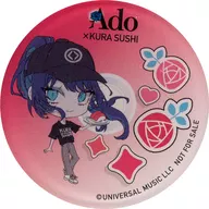 Ado (SD / Red) Clear Hard Seal "Ado× Muten Kurazushi (November 2024)" Bikkurapon! Prize