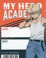 Katsuki Bakugo Staff Pass-style sticker "MY HERO ACADEMIA U. A. BEAT BOXER FAIR" Animate products Purchase benefits