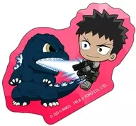 Hibino Kafuka & Godzilla Chibi Character Die Cut Sticker "Monster No. 8 × Godzilla Collaboration"