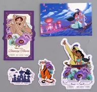 Aladdin Disney Princess Die Cut Sticker Set (5-Pack) "Ichiban KUJI Disney Princess Dreaming Flowers" L Prize