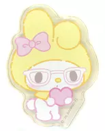 E. My Melody "Sanrio Character Connector's My Melody 50th Trading Acrylic Sticker Girly Pop Heart"