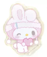 J. My Melody "Sanrio Character Connector's My Melody 50th Trading Acrylic Sticker Girly Pop Heart"