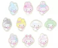 10-Type Set "Sanrio Character Connector's My Melody 50th Trading Acrylic Sticker Girly Pop Heart"