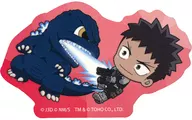 Hibino Kafuka & Godzilla Chibi Character Die Cut Sticker "Monster No. 8 × Godzilla Collaboration"