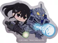 Sub-Lumina & Kiryu Chibi Character Die Cut Sticker "Monster No. 8 × Godzilla Collaboration"