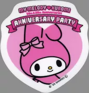 マイメロディ(枠/ハート) ダイカットステッカー E 「サンリオキャラクターズ MY MELODY・KUROMI ANNIVERSARY PARTY」