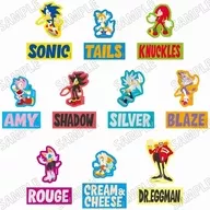 Set of 20 types "SONIC THE HEDGEHOG Sticker Collection"