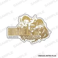 15 th anniversary logo die cut sticker "STEINS;GATE"