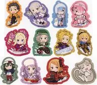 A set of 12 kinds, Die Cut Sticker "Sayama Ski Resort × Re:ZeRo Starting Life in Another World Re : Starting from 0" Mini Game Festival Corner, Giant Galapon & Pack Pack Drop B Prize