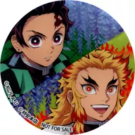 竈門炭治郎＆煉獄杏寿郎 オリジナルホイルステッカー 「鬼滅の刃×柿安」 黒毛和牛 無限 牛鍋弁当 購入特典