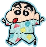 Shin Pajamas Fluffy Embroidered Sticker "CRAYON Shinchan"
