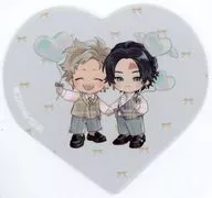 03.集合デザイン(描き下ろしイラスト) ダイカットスマホステッカー 「キューピッドに落雷 POP UP CORNER in 三省堂書店」