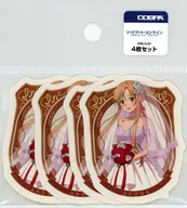 結城明日奈 描き下ろし ミニステッカーセット(4枚セット) ウェディングドレスVer. 「ソードアート・オンライン POP UP SHOP 2025」