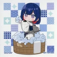 谷置狸眼(ミニキャラ) 和紙風ステッカー 「神椿市建設中。×極楽湯・RAKU SPA」 グッズ購入特典