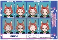 デザインD エデン 証明写真風ステッカー 「RINGING FATE」