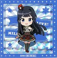 最上静香 特典プリズムシール(衣装ブラック) フェアリー 「-World Wide Meal- MILLION ANCIENT アイドルマスター ミリオンライブ!×STELLAMAP CAFE」 対象商品購入特典