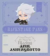アズール・アーシェングロット バックステージパス風ステッカー 「ディズニー ツイステッドワンダーランド 3D Magical Live -Blazing Jewel-」 グッズ購入特典