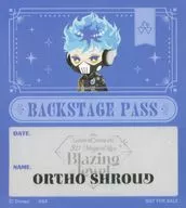 オルト・シュラウド バックステージパス風ステッカー 「ディズニー ツイステッドワンダーランド 3D Magical Live -Blazing Jewel-」 グッズ購入特典
