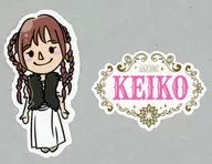 KEIKO(ME：I) ステッカーセット(2枚組) 「LAPOSTA 2025 Supported by docomo」