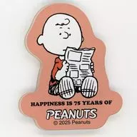 チャーリー・ブラウン 「PEANUTS(SNOOPY) 75周年 アクリルステッカー」