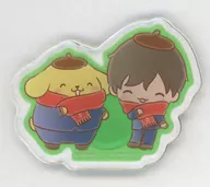 春田創一＆ポムポムプリン アクリルステッカー01(描き下ろしイラスト) 「おっさんずラブ -リターンズ-×サンリオキャラクターズ」