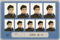 成歩堂龍ノ介 証明写真風ステッカー 「カプくじ 大逆転裁判くじ 第2弾」 E-1賞