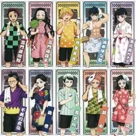 全10種セット 千社札風シール Aグループ 「鬼滅の刃×極楽湯・RAKU SPA 第四弾 ととのえ!みんなで極楽な休日」 対象商品購入特典