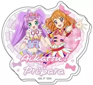 大空あかり＆真中らぁらB 「アイカツ!×プリパラ アクリルステッカー」