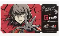 クロウ(Design：B) 「『ペルソナ5 ザ・ロイヤル』＆『ペルソナ5： The Phantom X』×AMOCAFE コラボレーションカフェ トレーディング P5R チケット風ステッカー」