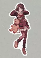 司賀りこ(全身) 「バーチャルYouTuber にじさんじ Beary School Time ランダムステッカー」