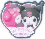 クロミ＆マイメロディ(ハート型) 「サンリオキャラクターズ MY MERODY KUROMI シークレットアクリルミラーシール」