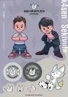k4sen＆関優太 オリジナルステッカー 「ZETA DIVISION×ローソン」 対象商品購入特典