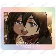 ミカサ・アッカーマン ゆるコマ オーロラステッカー 「TVアニメ 進撃の巨人」