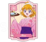 A.朝日奈みらい(甘味処ver.) 描き下ろし ダイカットステッカー 「魔法つかいプリキュア!!～MIRAI DAYS～」