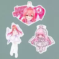 type.B ステッカー3枚セット 「バーチャルYouTuber あおぎり高校 我部りえる 1stイベント ラブ リエル」