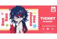 ヴォックス・アクマ(ミニ通常ver.) チケット風ホロステッカー 「バーチャルYouTuber にじさんじ NIJISANJI EN×Garten of Banban×台場怪奇学校」