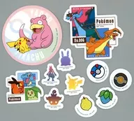 集合(ピカチュウ＆ヤドン他) ステーショナリーコレクション(ステッカー11枚セット) 「2025 Pokemon Collection くじ ～Let’s Go for a Walk!～」 H賞