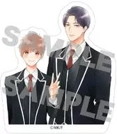 A.大野紬＆宇喜田煌成(上半身ver.) モバイルステッカー 「つむぎくんのさきっぽ」