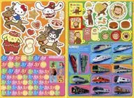 集合 シール 「サンリオキャラクターズ/ディズニープリンセス/おさるのジョージ/プラレール」 げんき 2026年1月号 綴じ込み付録