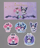 マイメロディ＆クロミ ミニケース付きステッカーSET 「Happyくじ Sanrio characters Holiday Collection」 H賞