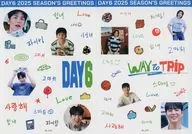 [単品] DAY6 リムーバブルステッカー2枚セット 「DAY6 2025 SEASON’S GREETINGS [Way to Trip]」 同梱品