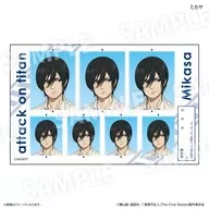 ミカサ・アッカーマン 証明写真風ステッカー 「進撃の巨人」