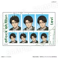 リヴァイ 証明写真風ステッカー 「進撃の巨人」