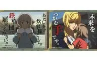 アトラ＆クーデリア(鉄華団/未来を) 「機動戦士ガンダム 鉄血のオルフェンズ×animatecafe トレーディング名言ステッカーセット(2枚1組)」